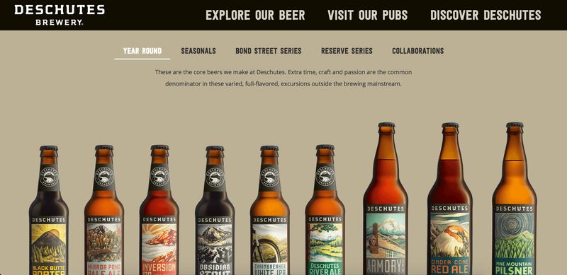 Deschutes Brewery Homepage